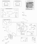 Cylinder Cylinder Head Gasket Set - Engine Gasket Set - Valve Lubrication OperatorS Manual Warning Label Diagram and Parts List for 09L902-0132-E1  Briggs and Stratton Engine